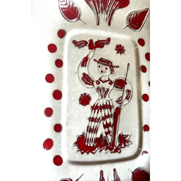 Holland Dutch Print Galagray Ware Serving Dish Tray CALIFORNIA CLEMINSONS 12" L - Picture 2 of 7